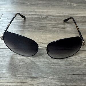 Barton Perreira Yadiell Gold Tortoise Gradient Lens Sunglasses